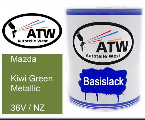 Mazda, Kiwi Green Metallic, 36V / NZ: 1L Lackdose, von ATW Autoteile West.